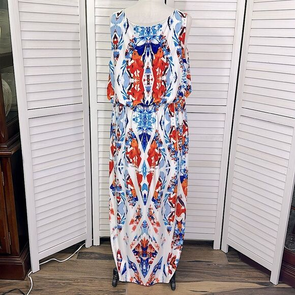 Cato Maxi Dress 22WP 24WP Sleeveless Kaleidoscope Print - Picture 9 of 11